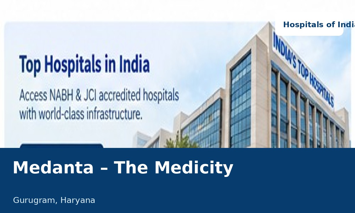 Medanta – The Medicity, Gurugram hospital visual
